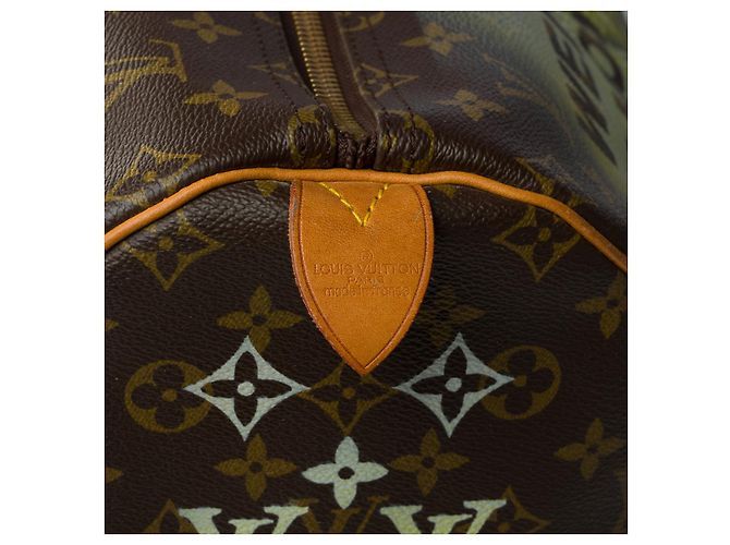 LOUIS VUITTON Keepall Bag in Brown Canvas - 33355121046 - view 6