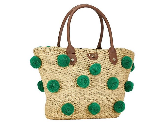 & Other Stories Bolsa tote de couro de palha Samantha Vega - vista 2