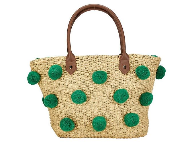 & Other Stories Bolsa tote de couro de palha Samantha Vega - vista 3