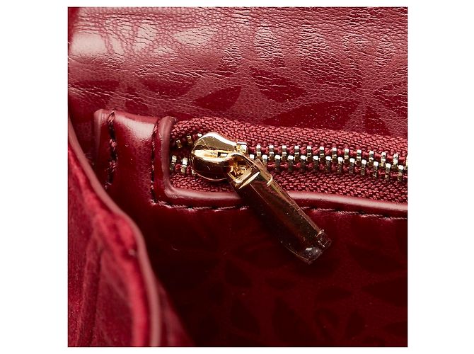 Swarovski Wildleder Clutch Tasche Rot - Ansicht 6