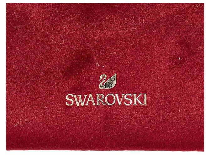 Swarovski Wildleder Clutch Tasche Rot - Ansicht 7