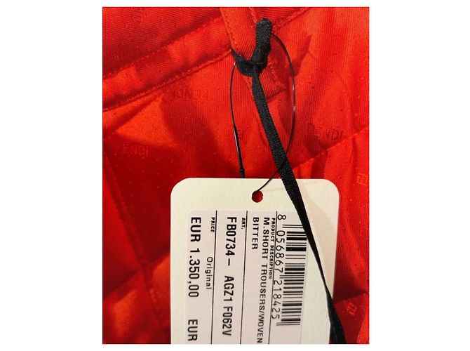 Shorts/woven Fendi pattern Orange - view 4
