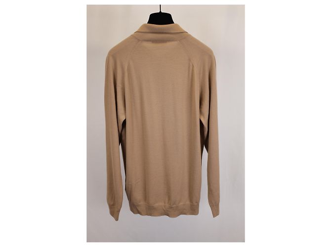 Camisa de punto de manga larga Prada en lana marrón - vista 6