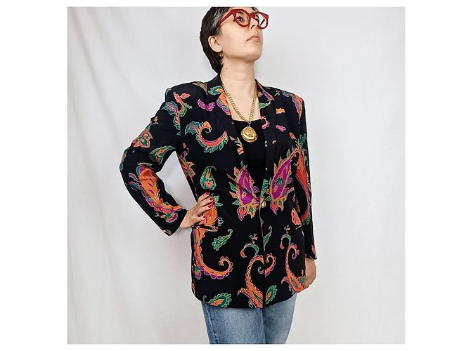 Genny vintage paisley patterned jacket Multiple colors - view 4