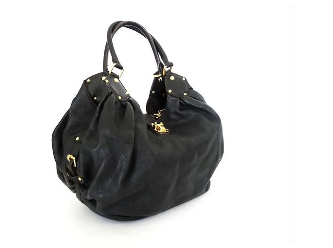 Borsa a mano Louis Vuitton Mahina Monogramma Nera Pelle Nero - vista 4