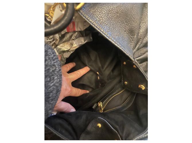 Borsa a mano Louis Vuitton Mahina Monogramma Nera Pelle Nero - vista 6