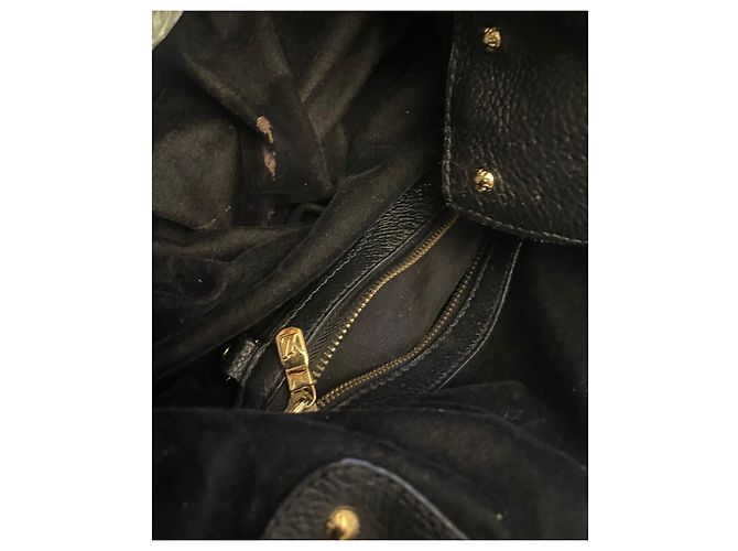 Borsa a mano Louis Vuitton Mahina Monogramma Nera Pelle Nero - vista 9
