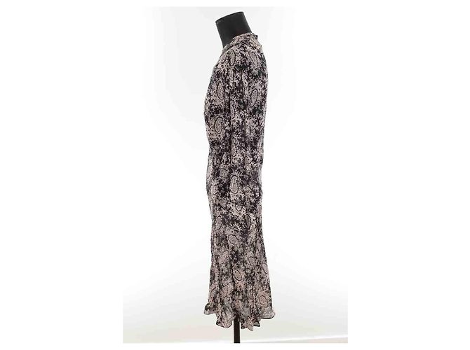Louis Vuitton Vestido de seda Negro - vista 3