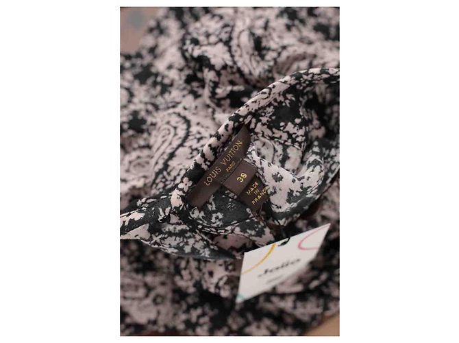 Louis Vuitton Vestido de seda Negro - vista 5