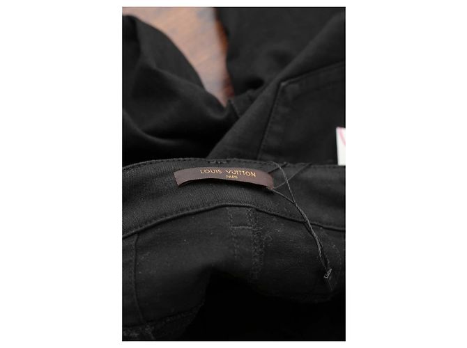 Louis Vuitton Jeans slim in cotone Nero - vista 5