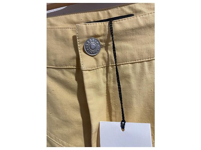 Jeans ISABEL MARANT T.FR 34 Algodón Amarillo - vista 3