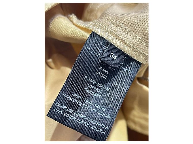 Jeans ISABEL MARANT T.FR 34 Algodón Amarillo - vista 7