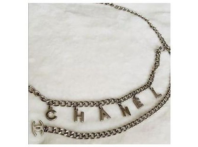 Cadena de cinturón y pulsera con logo CC de CHANEL Hardware de plata - vista 12