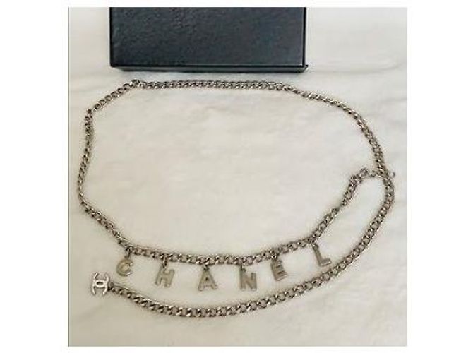 Cadena de cinturón y pulsera con logo CC de CHANEL Hardware de plata - vista 13