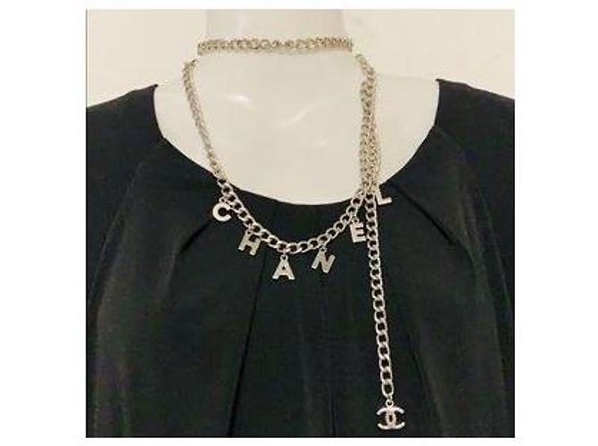 Cadena de cinturón y pulsera con logo CC de CHANEL Hardware de plata - vista 6