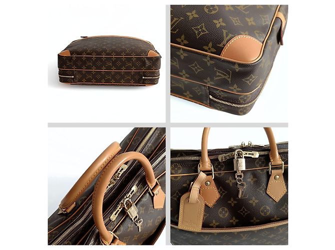 Borsa porta documenti da viaggio con monogramma Louis Vuitton Sirius Marrone - vista 4