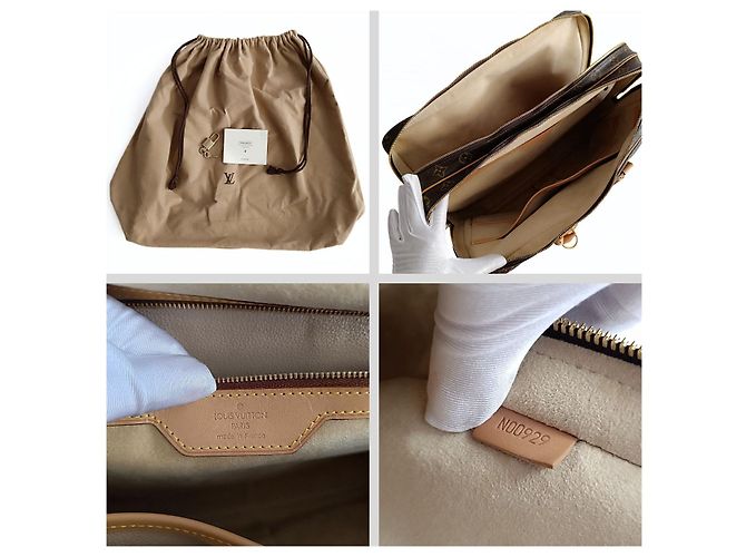 Borsa porta documenti da viaggio con monogramma Louis Vuitton Sirius Marrone - vista 6