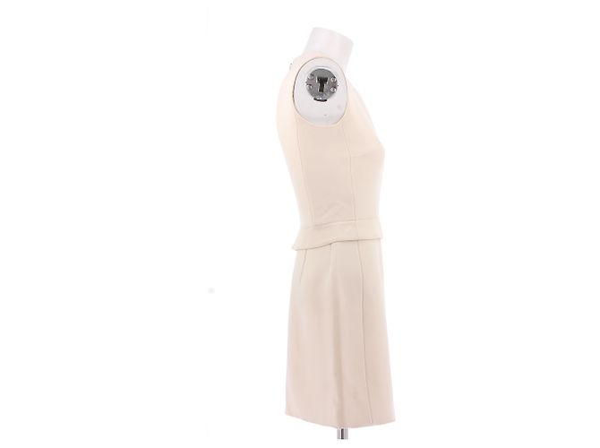 Dior Kleider T.FR 36 Wolle Beige - Ansicht 4