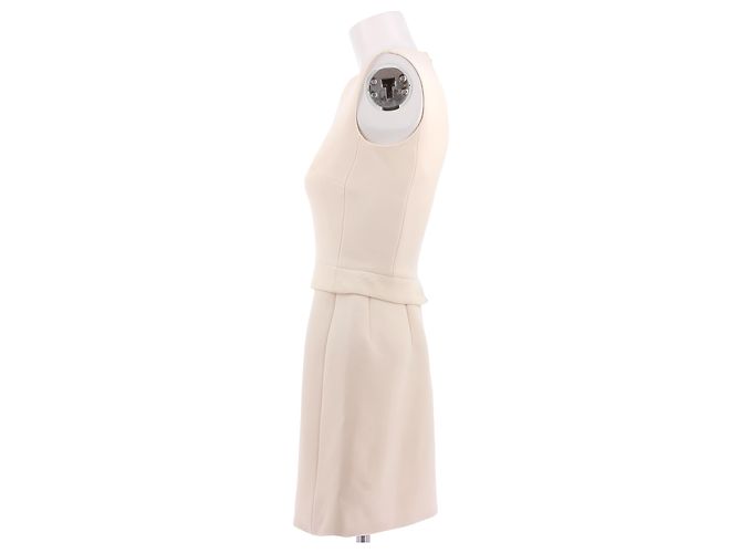 Dior Kleider T.FR 36 Wolle Beige - Ansicht 5