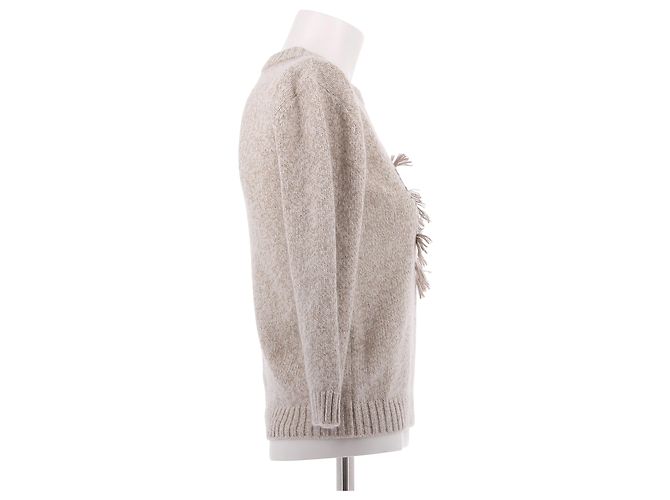 Dior Strickwaren T.International XS Wolle Grau - Ansicht 4