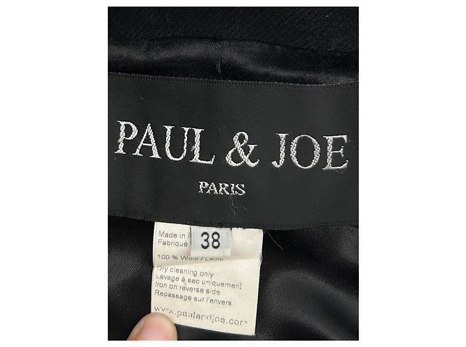 Abrigos Paul & Joe T.FR 38 Lana Negro - vista 5