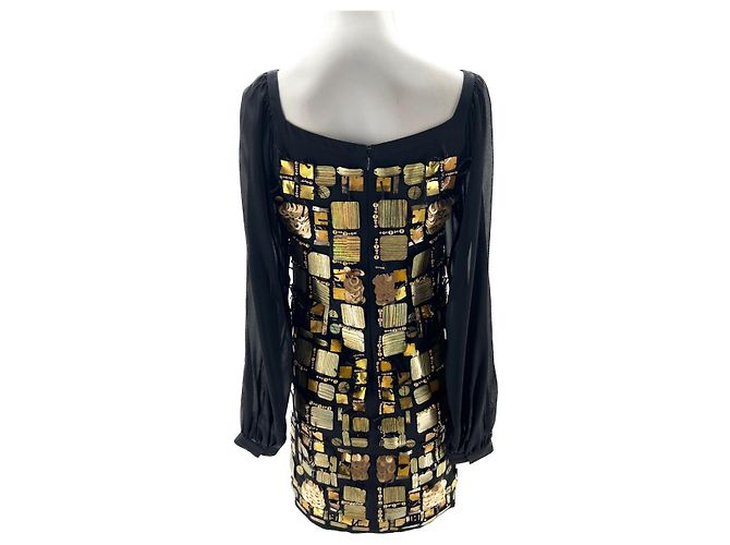 Emilio Pucci Kleider T.International S Seide Schwarz - Ansicht 2