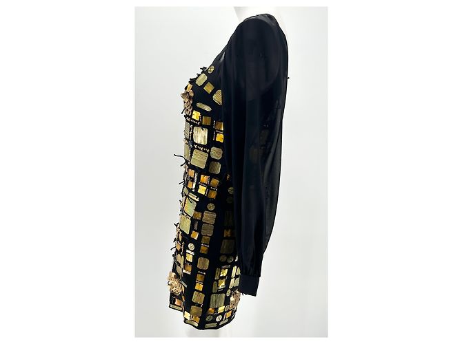 Emilio Pucci Kleider T.International S Seide Schwarz - Ansicht 3
