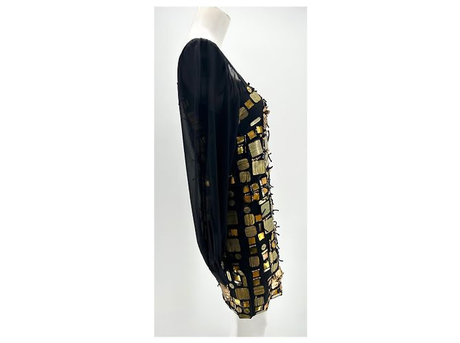 Emilio Pucci Kleider T.International S Seide Schwarz - Ansicht 4