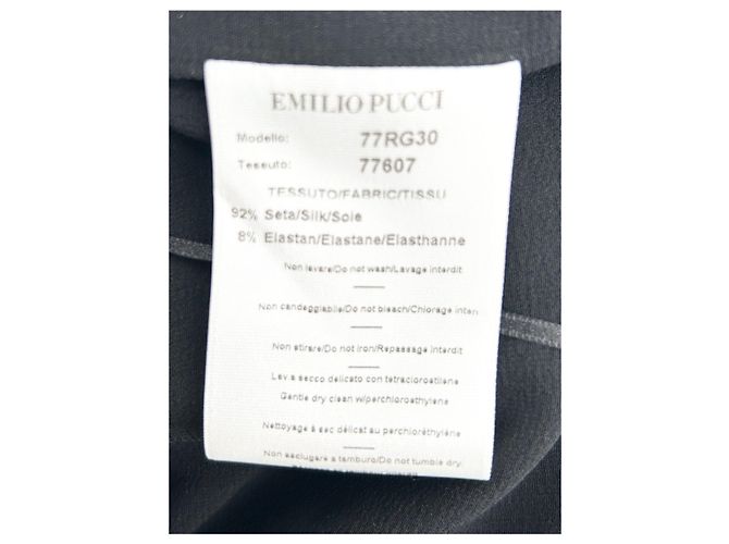 Emilio Pucci Kleider T.International S Seide Schwarz - Ansicht 6