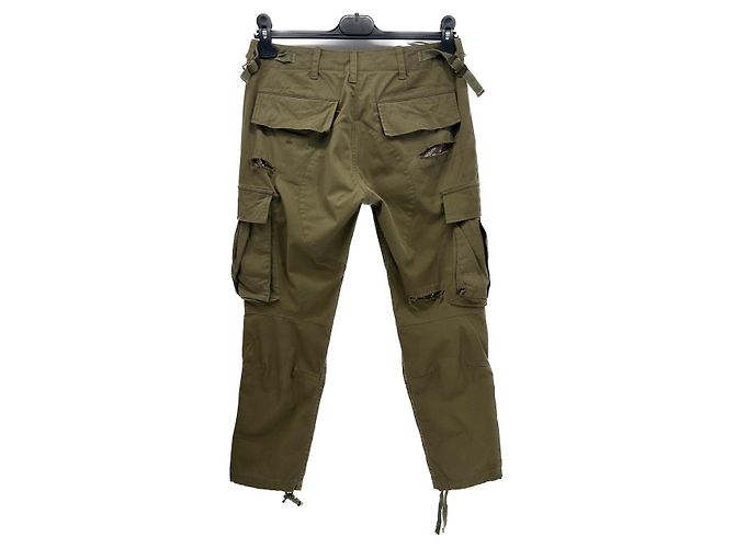Pantalones Balmain T.FR 36 Algodón Caqui - vista 2