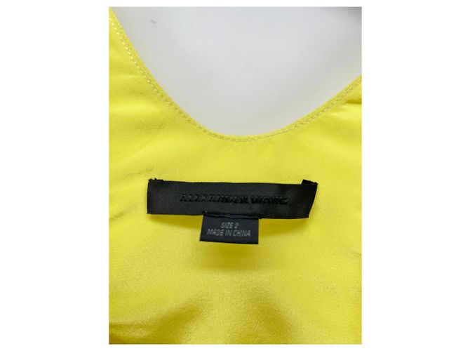 Vestido Alexander Wang T.US 2 de seda Amarillo - vista 3