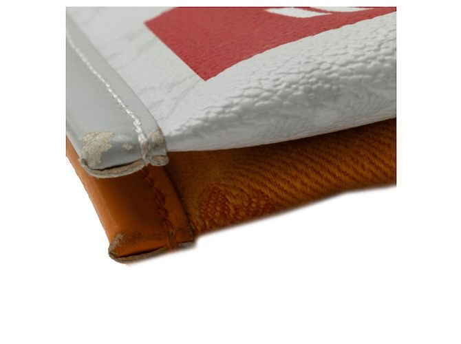 Messenger piatta foderata in Antartica con monogramma grigio Louis Vuitton Marrone - vista 13