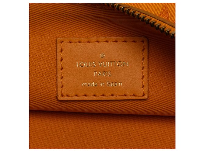Messenger piatta foderata in Antartica con monogramma grigio Louis Vuitton Marrone - vista 8