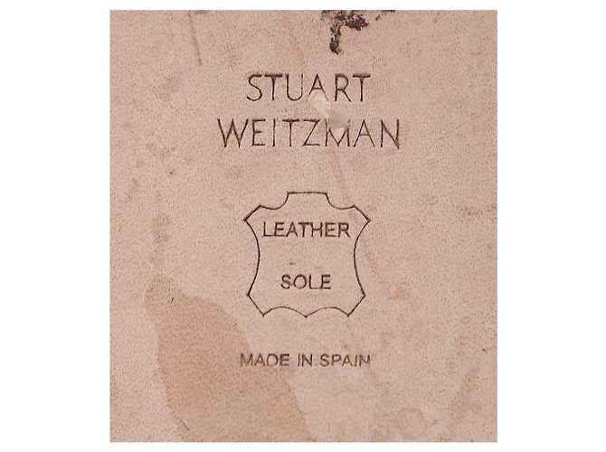 Stuart Weitzman Pear-Embellished Flats aus rotem Wildleder - Ansicht 16