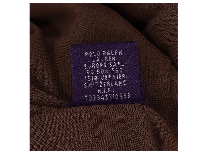 Vestido de manga larga de la colección Ralph Lauren en algodón marrón Castaño - vista 5