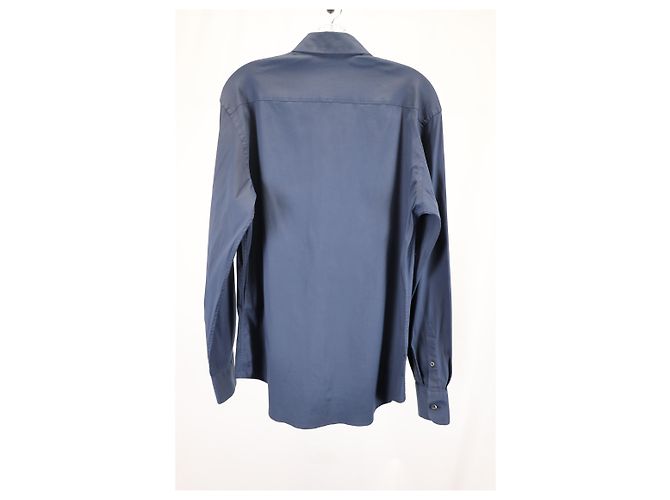 Camisa con botones Prada en algodón azul - vista 6