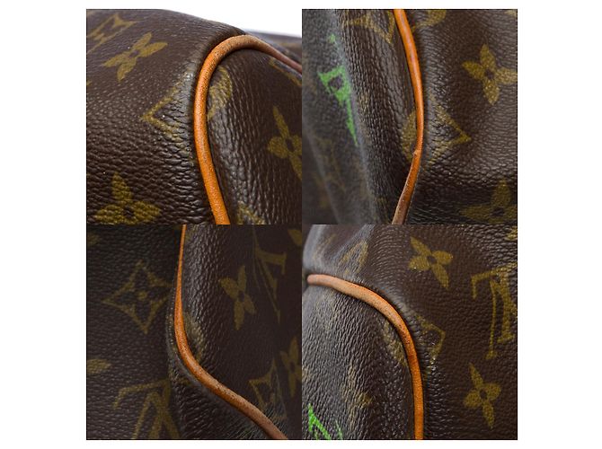 LOUIS VUITTON Keepall Bag in Brown Canvas - 101287 - view 11
