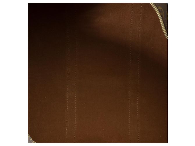 LOUIS VUITTON Keepall Bag in Brown Canvas - 101287 - view 8