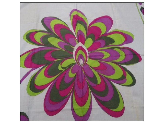 Fazzoletto Emilio Pucci in cotone viola e verde Multicolore - vista 5