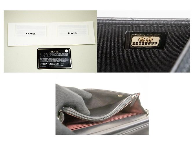 Wallet On Chain Portafoglio Chanel su catena Nero - vista 6
