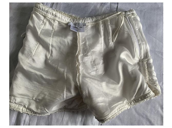Short de tweed Andrew GN Eggshell Blanco roto - vista 10