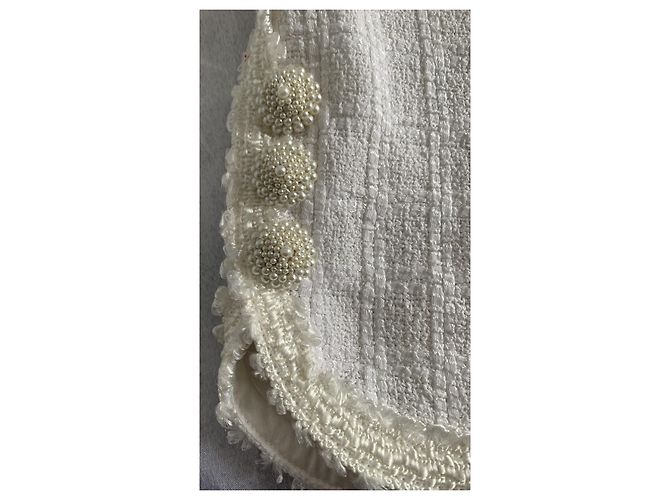 Short de tweed Andrew GN Eggshell Blanco roto - vista 2