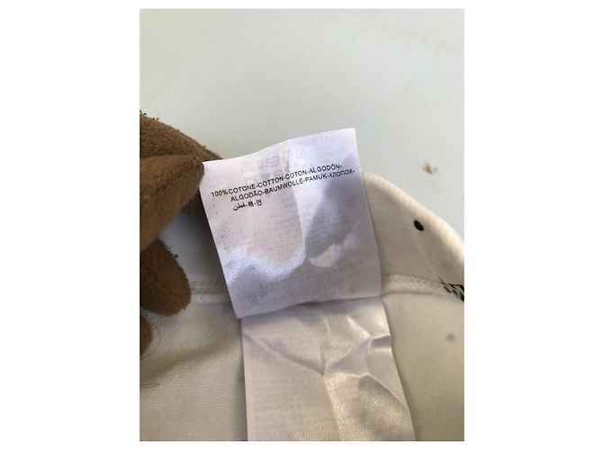 Mini short Moncler blanco con monograma de algodón - vista 7