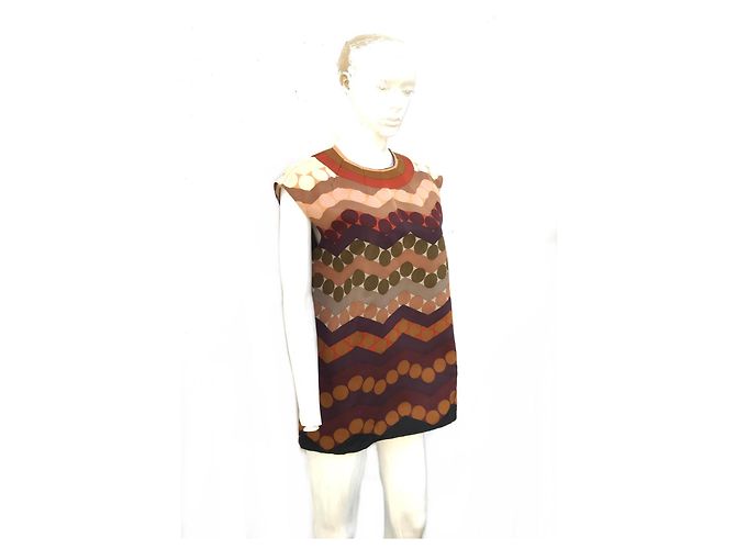 Blusa Prada in seta multicolore - vista 5