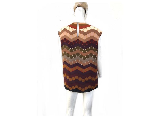 Blusa Prada in seta multicolore - vista 7
