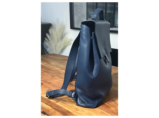 Hermès - Zaino Hermès Flash Blu navy - vista 5