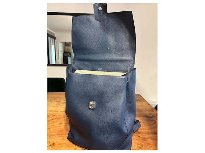 Hermès - Zaino Hermès Flash Blu navy - vista 7
