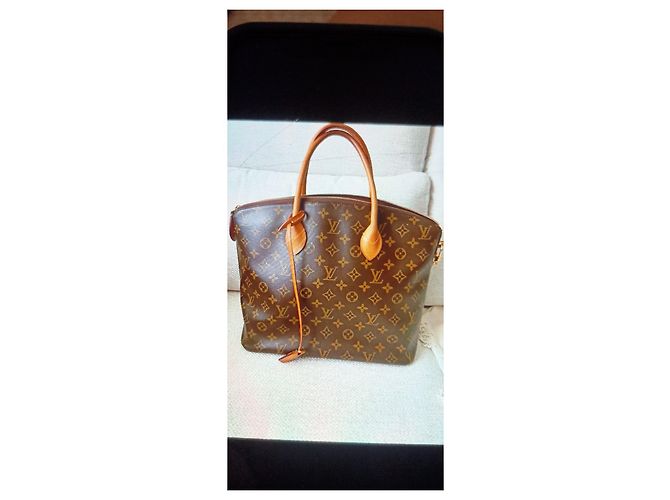 Lockit Borsa a mano Louis Vuitton Lockid Cognac in pelle di vitello - vista 2