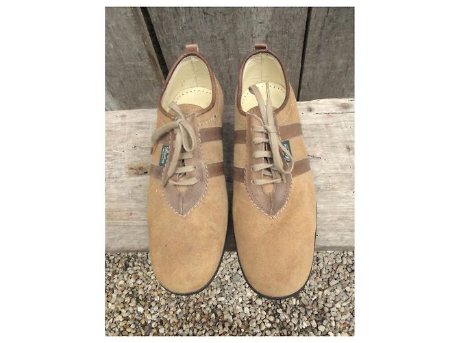 Derbies Paraboot Marrone Chiaro in Camoscio - vista 5