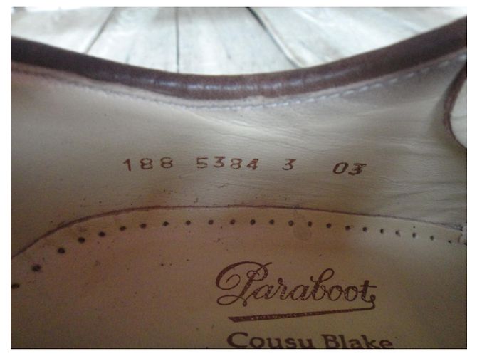 Derbies Paraboot Marrone Chiaro in Camoscio - vista 7